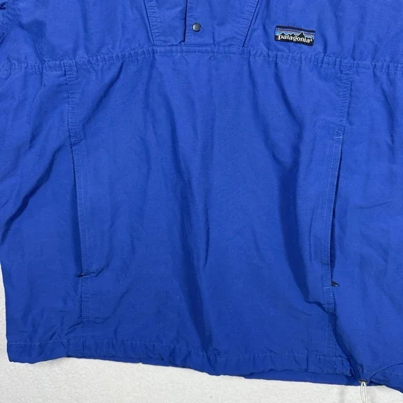 Patagonia Snap-T Anorak Mens S 1998 Blue Vintage Hooded Pullover Windbreaker USA - Picture 3 of 10